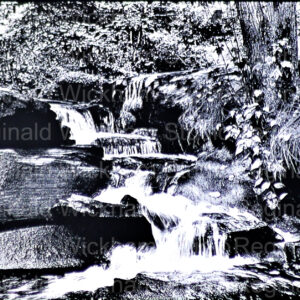 Beautiful Photograph of a small natural waterfall