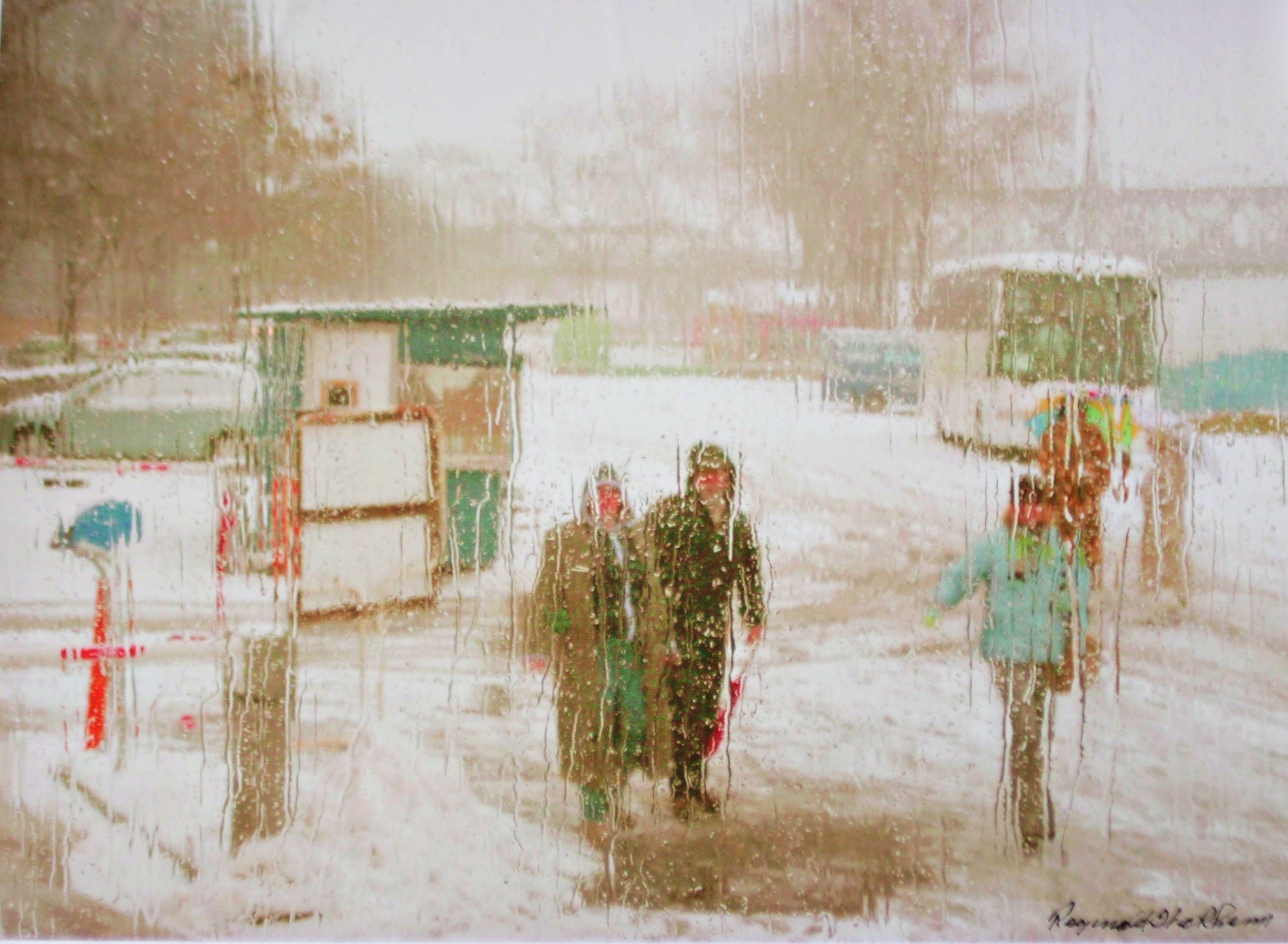 Modern African American art Rain Photography